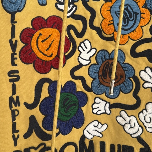 6thNBHRD - live simply, bloom wildly pullover hoodie - Picture 3 of 4